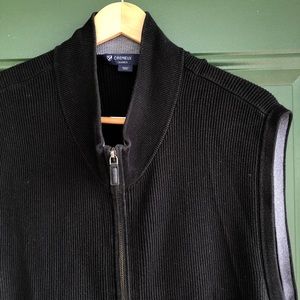 Daniel Cremieux Jackets & Coats - Black Daniel Cremieux Ribbed Sweater Vest full zip Daniel Cremieux Jackets & Coats - Black Daniel Cremieux Ribbed Sweater Vest full zip